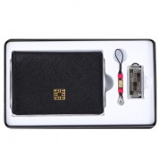 완자문소가죽명함지갑+창살문블랙자개USB(8GB~64GB)